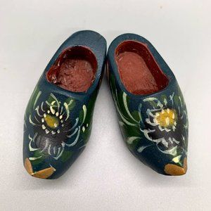 Small Hand Painted Dutch Wooden Clogs